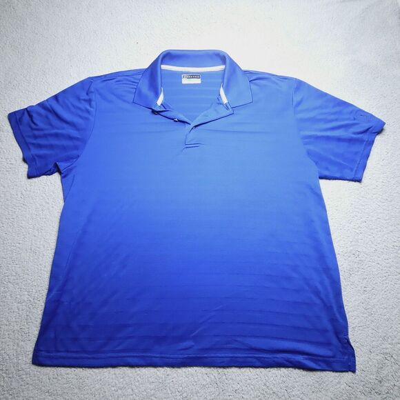 PGA TOUR Golf Polo Shirt‎ Airflux Short Sleeve Blue Size 2XL XXL Lightweight - Picture 1 of 15